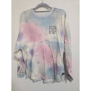 Disney 100 Years of Wonder Spirit Jersey Tie Dye Long Sleeve Shirt‎ Women's S